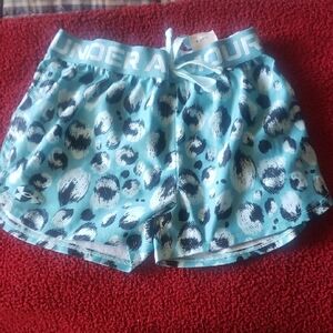 Under Armour Teal and Black Patterned Shorts